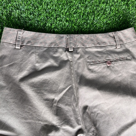 DIANE VON FURSTENBERG Designer Catesby Wide Leg Khaki Pants size 10 - Picture 12 of 12